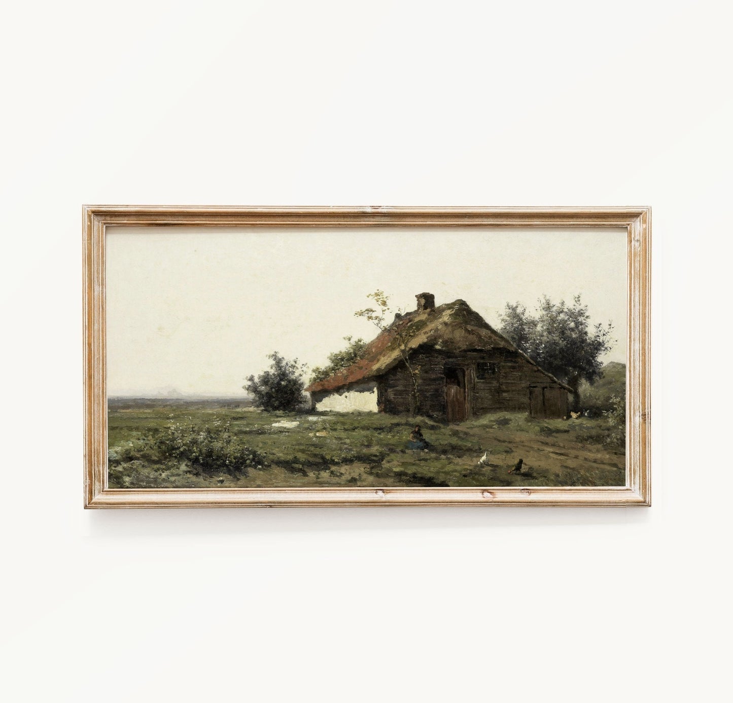 Vintage Long Horizontal Farmhouse Wall Art Print