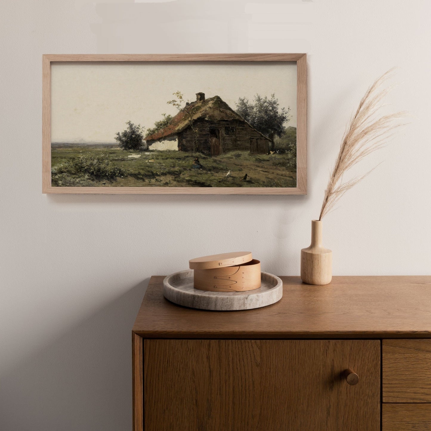 Vintage Long Horizontal Farmhouse Wall Art Print