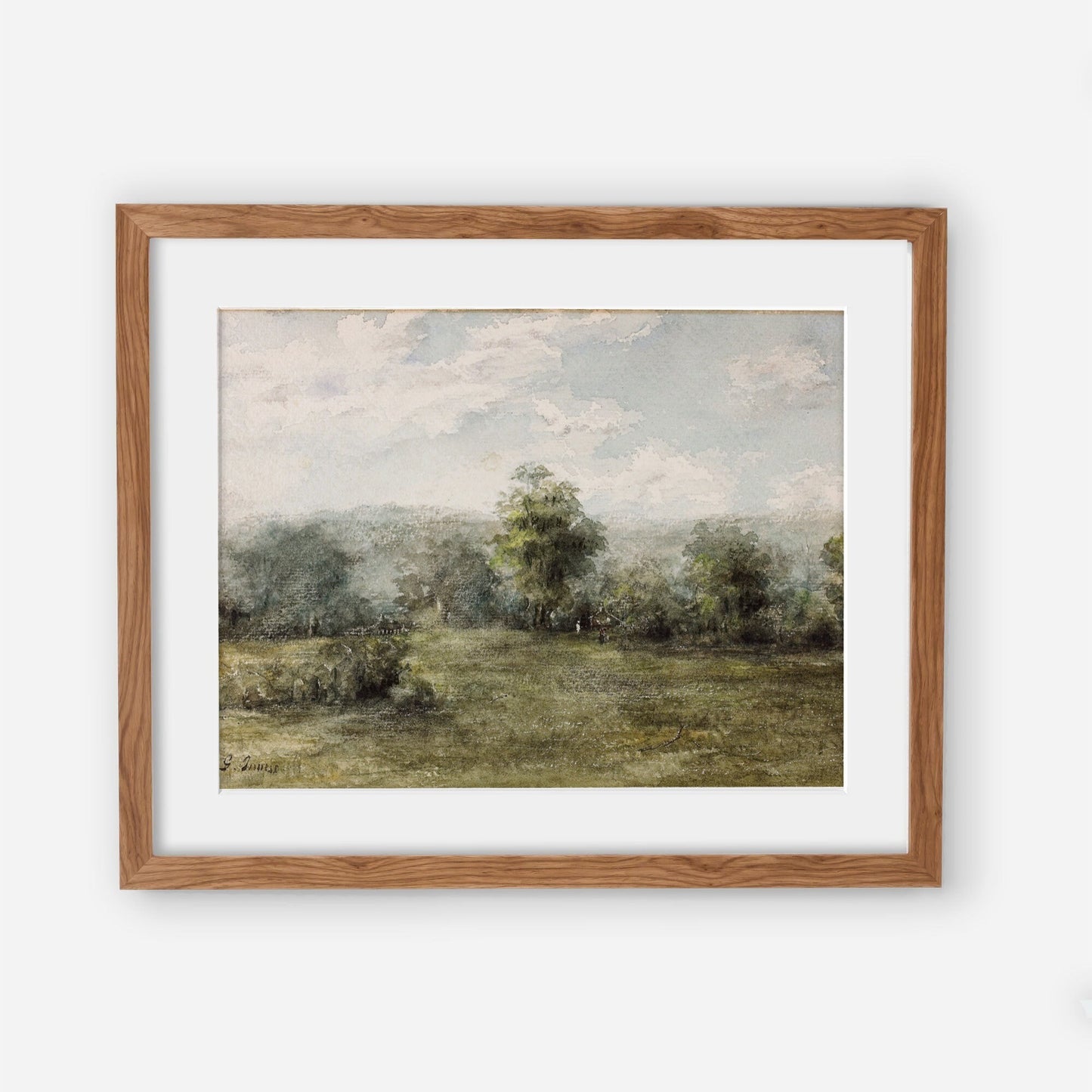 Printed Vintage Landscape Wall Art Print