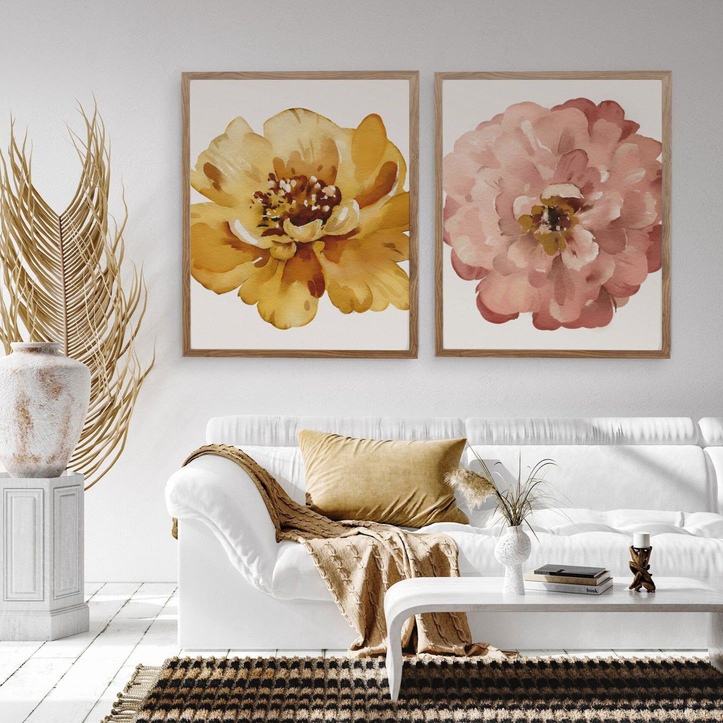 Botanical Floral Illustrated Wall Art
