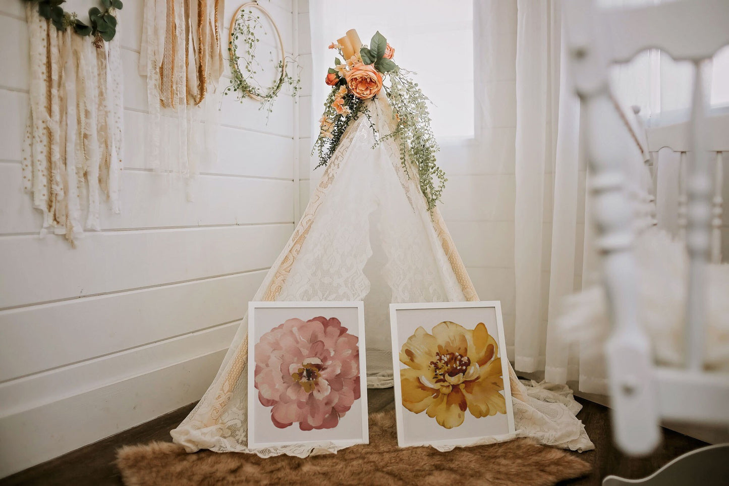 Botanical Floral Illustrated Wall Art