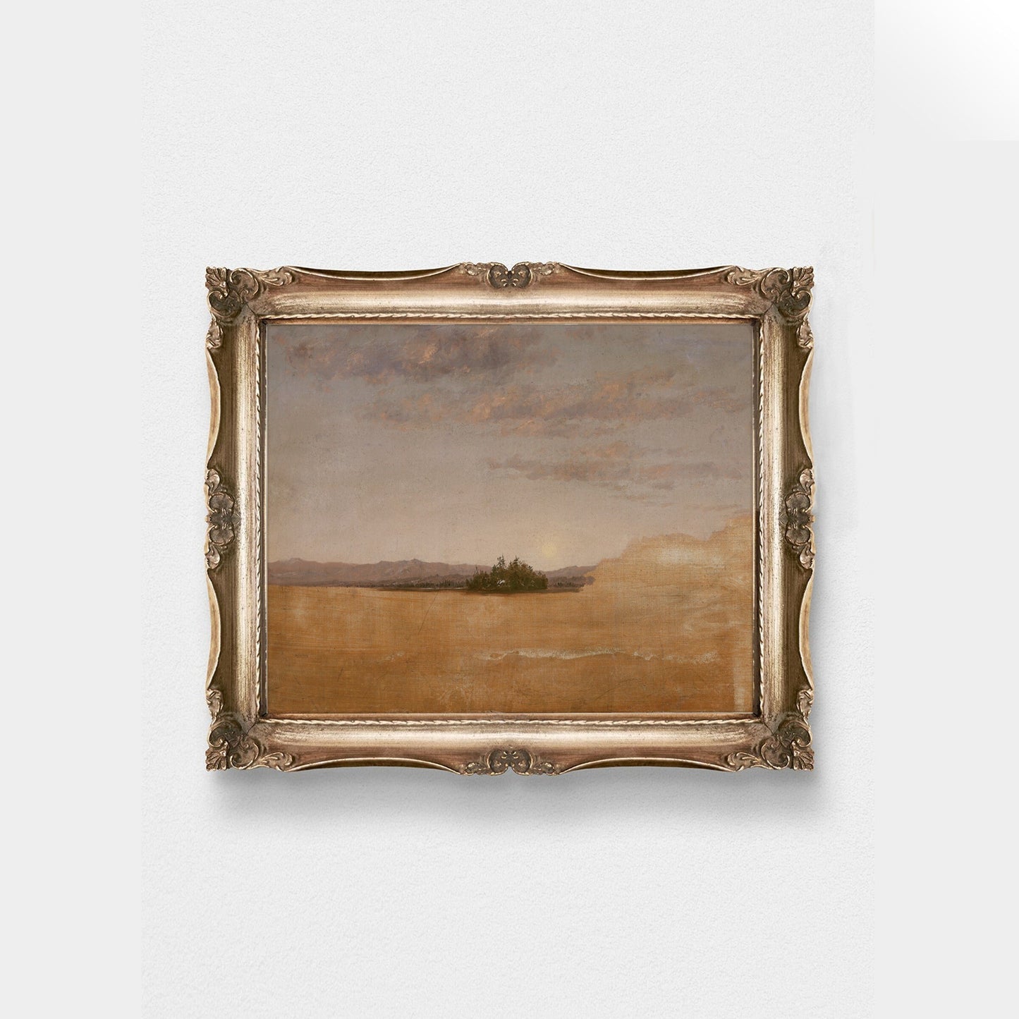 Vintage Landscape Field Wall Art Print