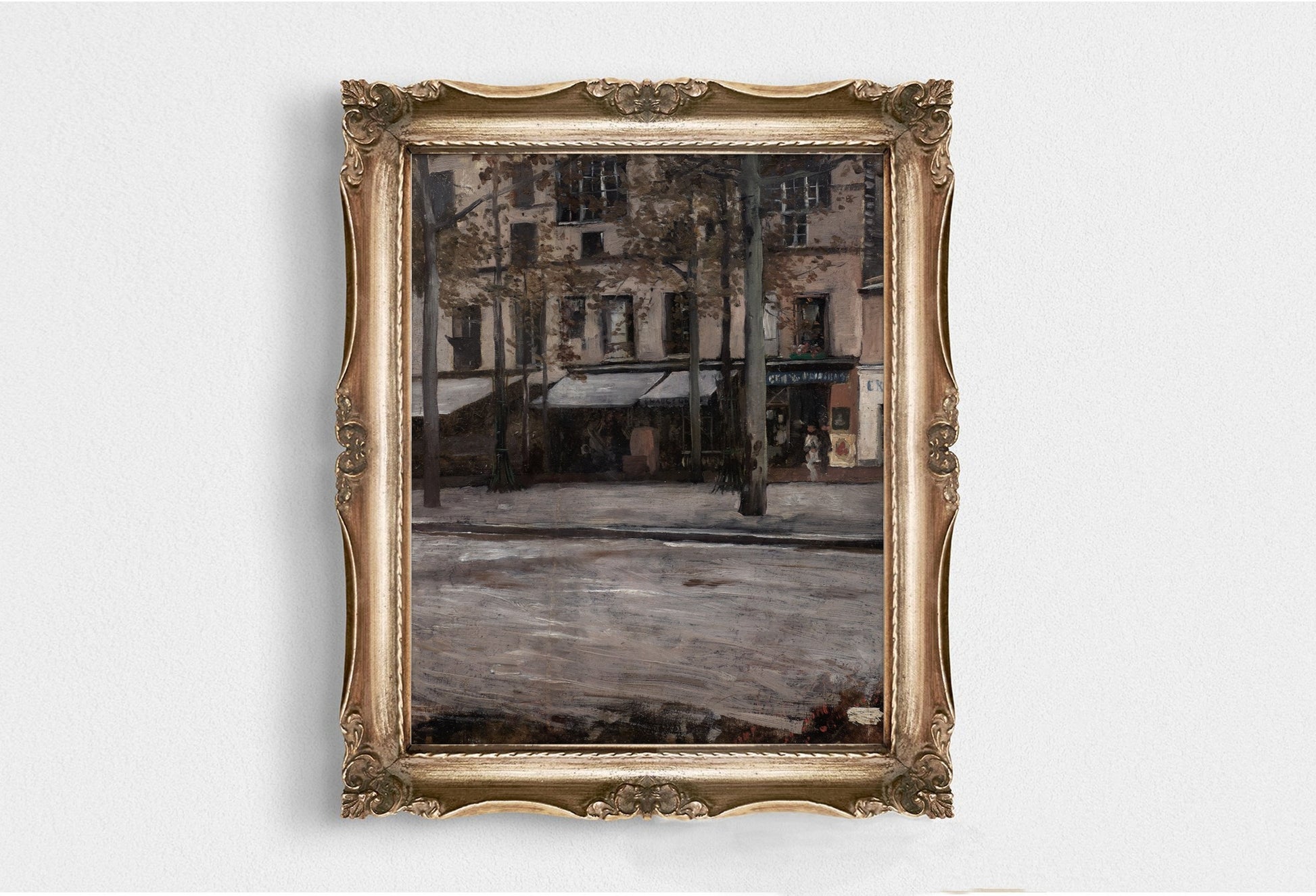 Printed Vintage Wall Art with Landscape Scenery