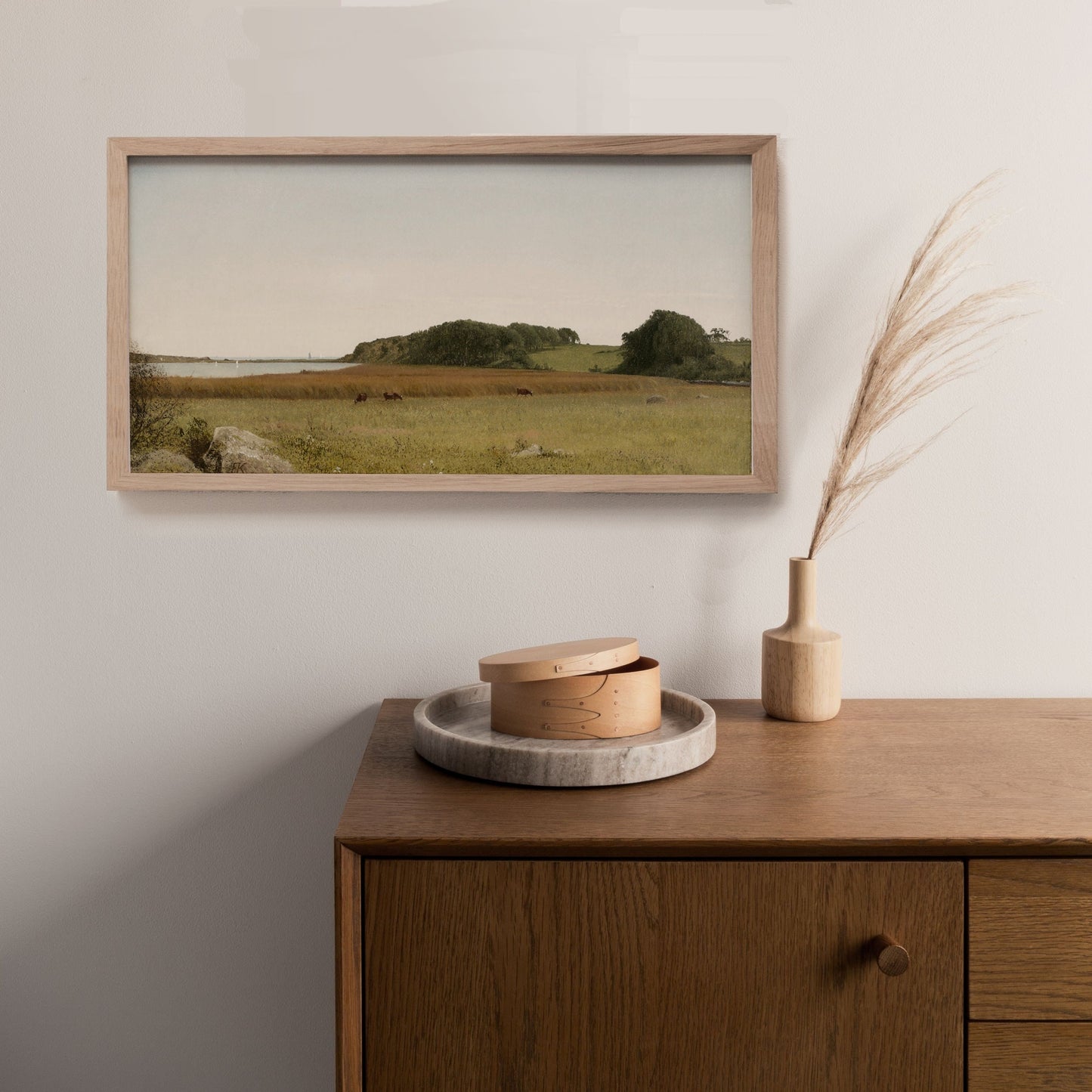 Printed Horizontal Vintage Landscape Wall Art Print