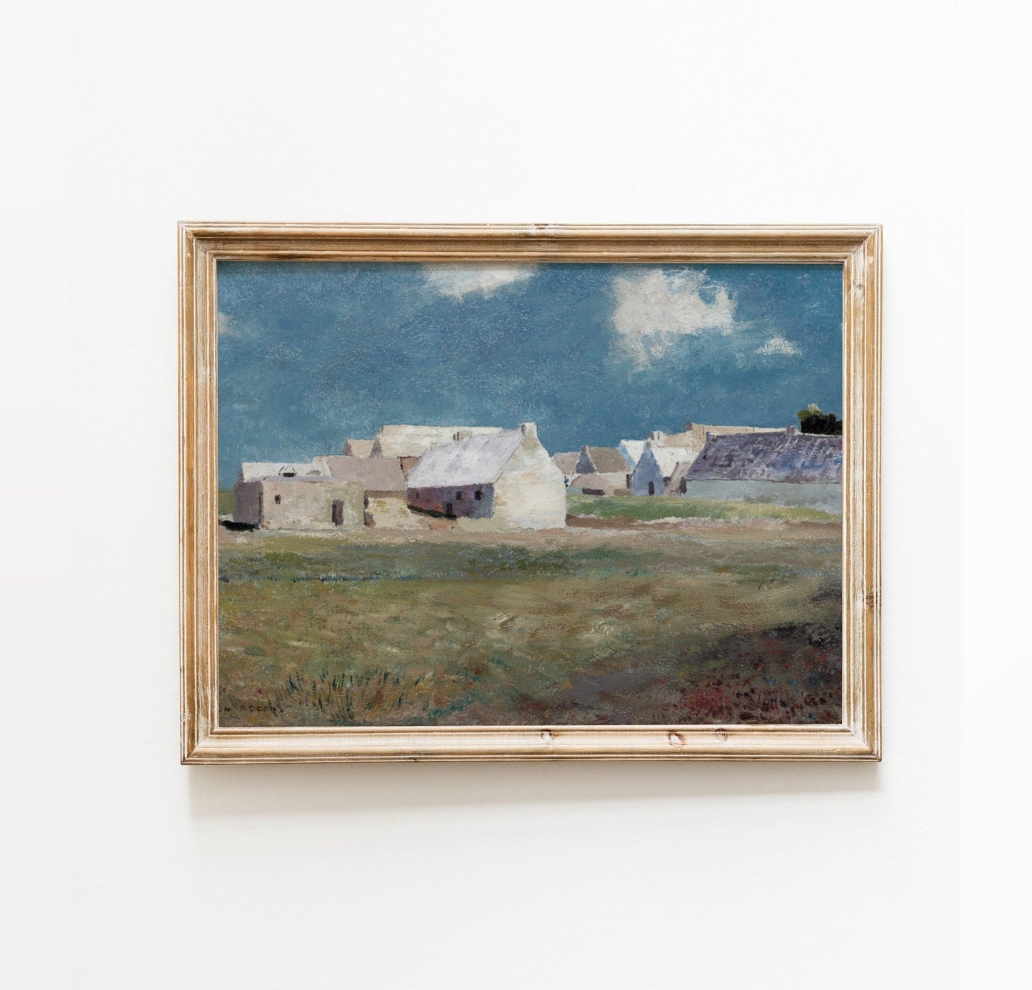 Vintage Village Wall Art Print