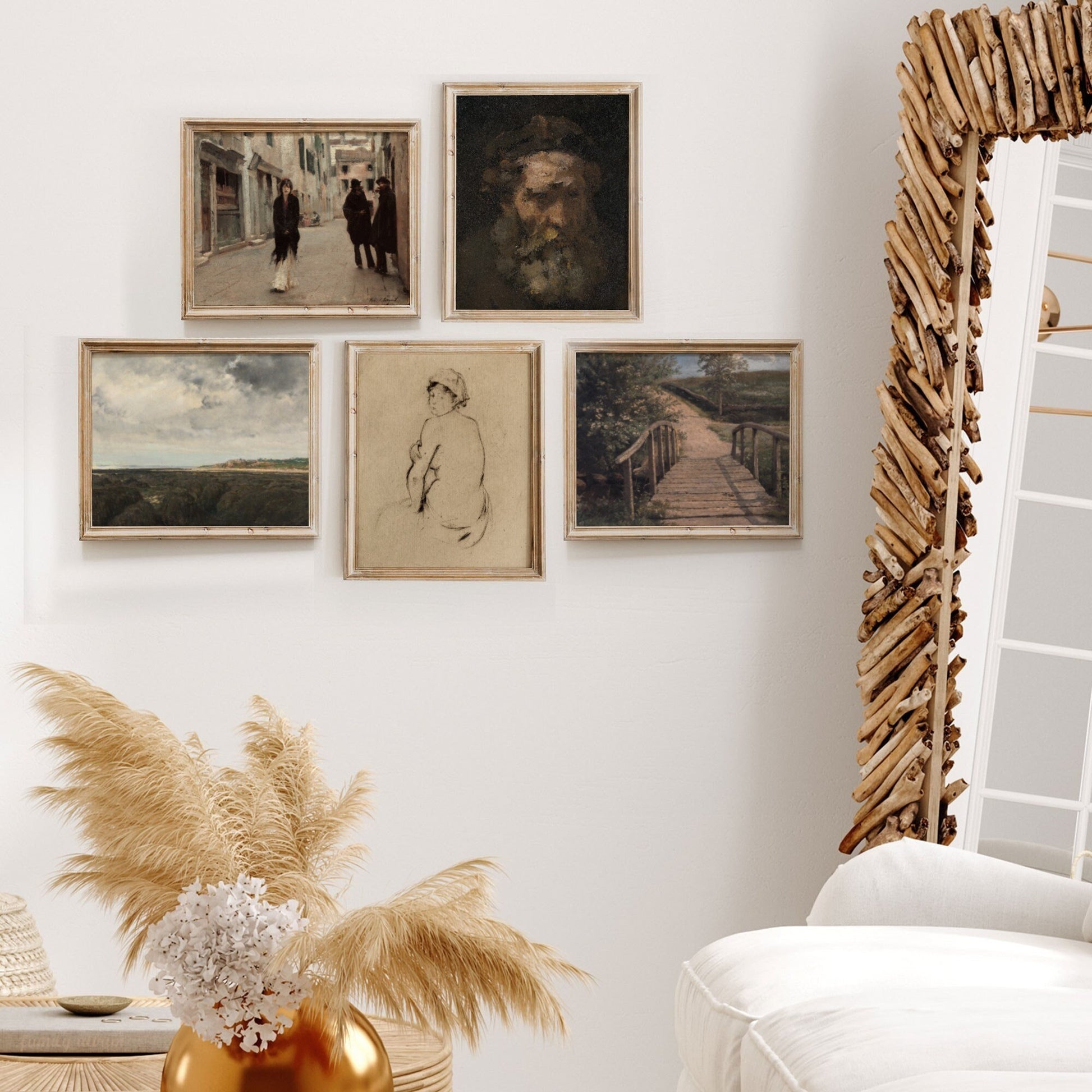 Printed Vintage Gallery Wall Art