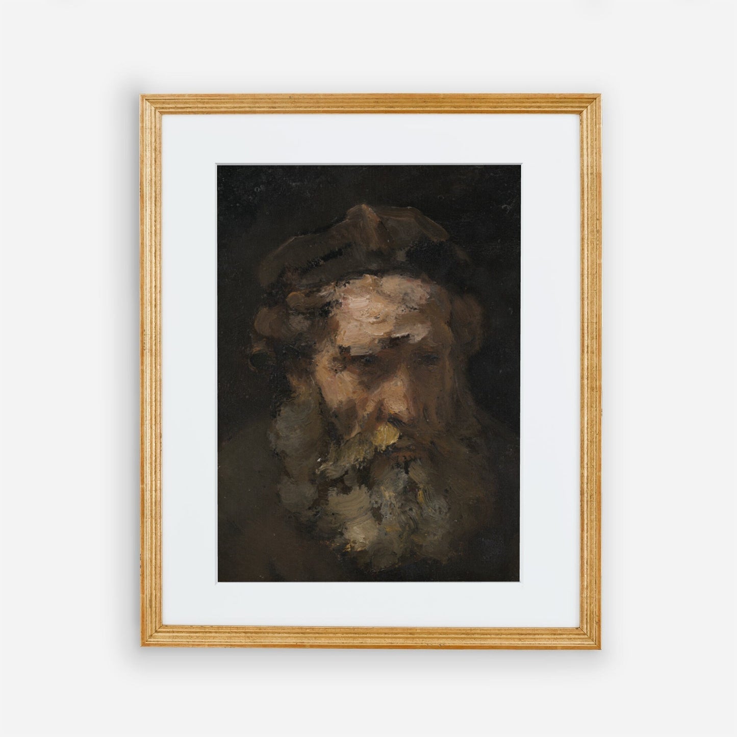 Vintage dark portrait of a man