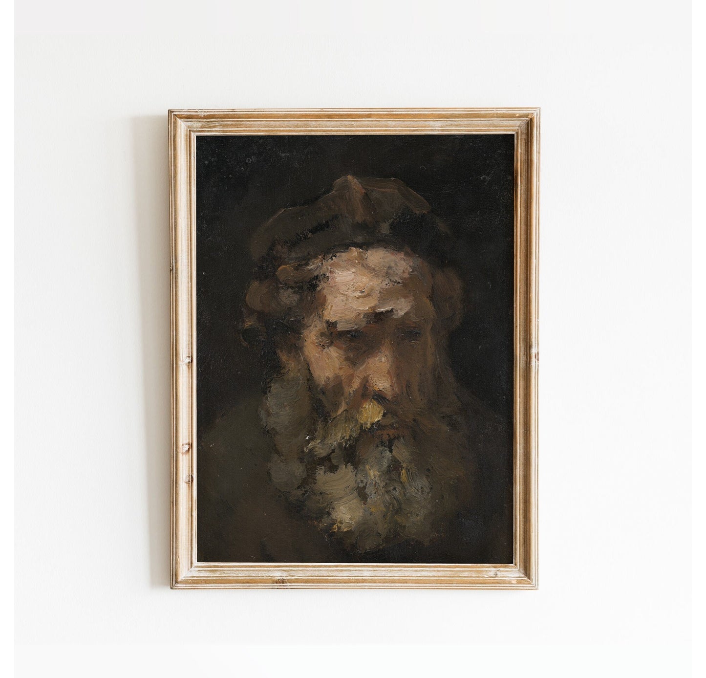 Vintage dark portrait of a man