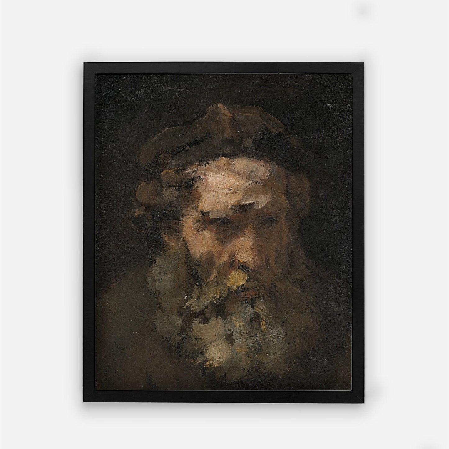 Vintage dark portrait of a man