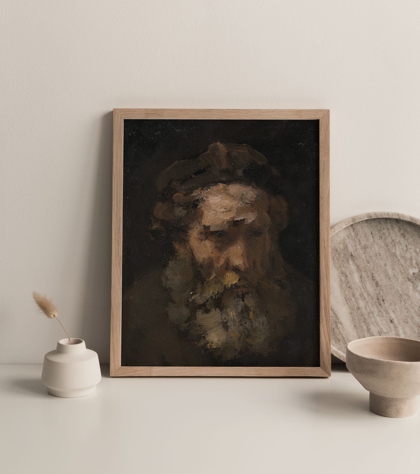 Vintage dark portrait of a man