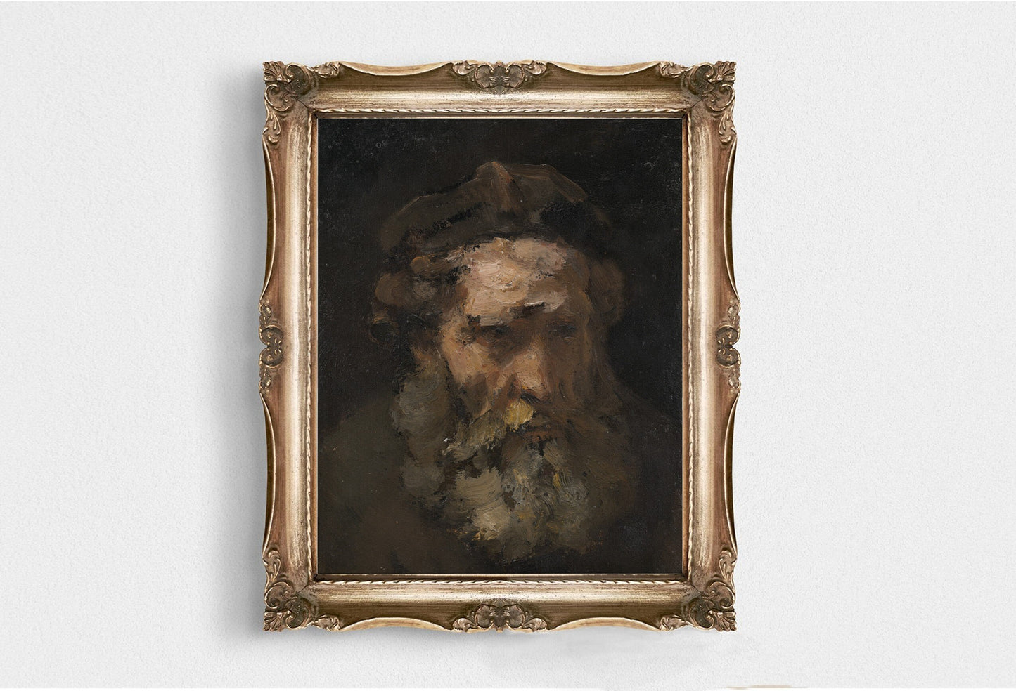 Vintage dark portrait of a man