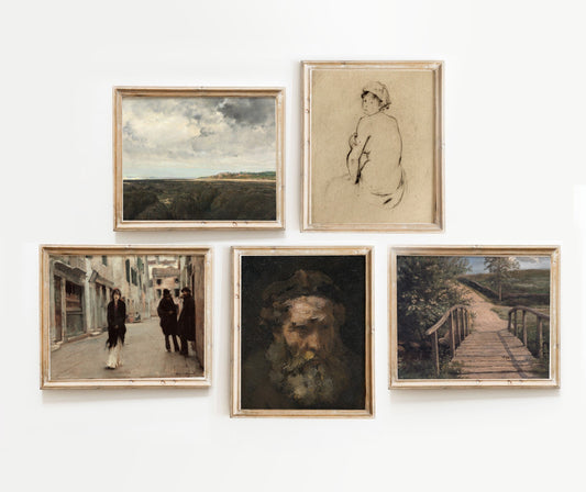 Printed Vintage Gallery Wall Art