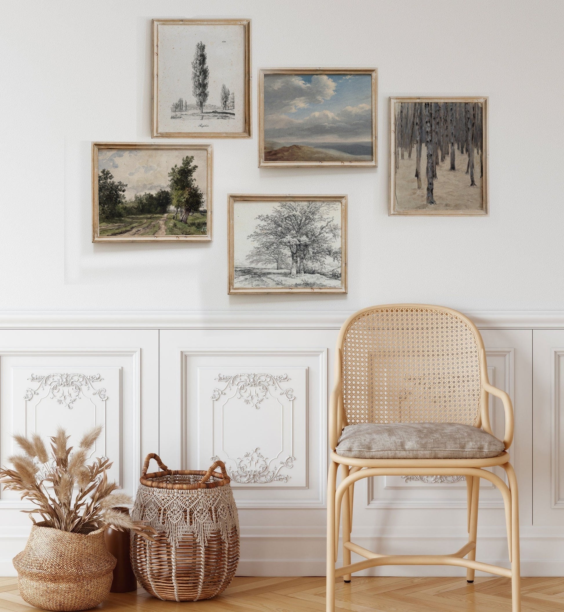 Vintage Printed Gallery Wall Art