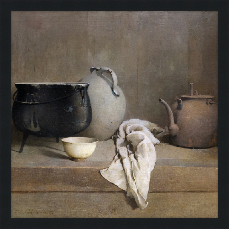 Study in Grey - Vintage Square Art