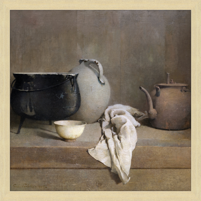 Study in Grey - Vintage Square Art