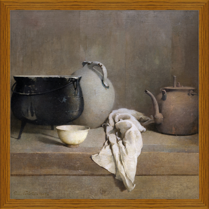 Study in Grey - Vintage Square Art