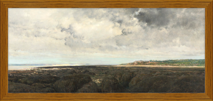 Cliff Side - Long Vintage Landscape Framed Art