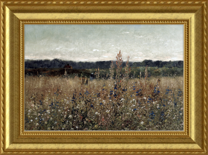 Landscape Dark Field Gold Framed Art