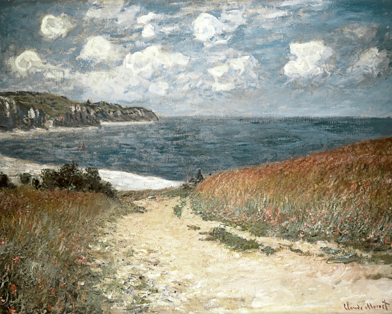 Sandy Beach Path - Claude Monet