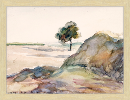 Watercolor with Tree