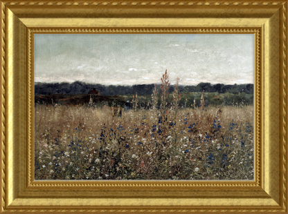 Landscape Field Gold Framed Art