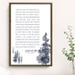 Tree Wedding Vows Framed Personalized Canvas Art - Vertical