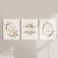 Custom Name Floral Nursery Wall Prints - I am so loved, Fearfully and Wonderfully Made