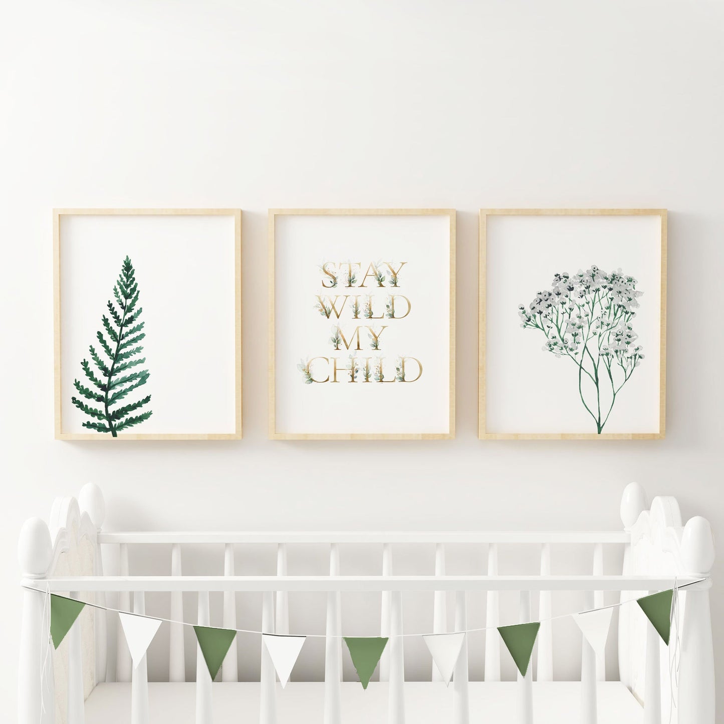 Stay Wild My Child Wall Art - Set of Three Prints