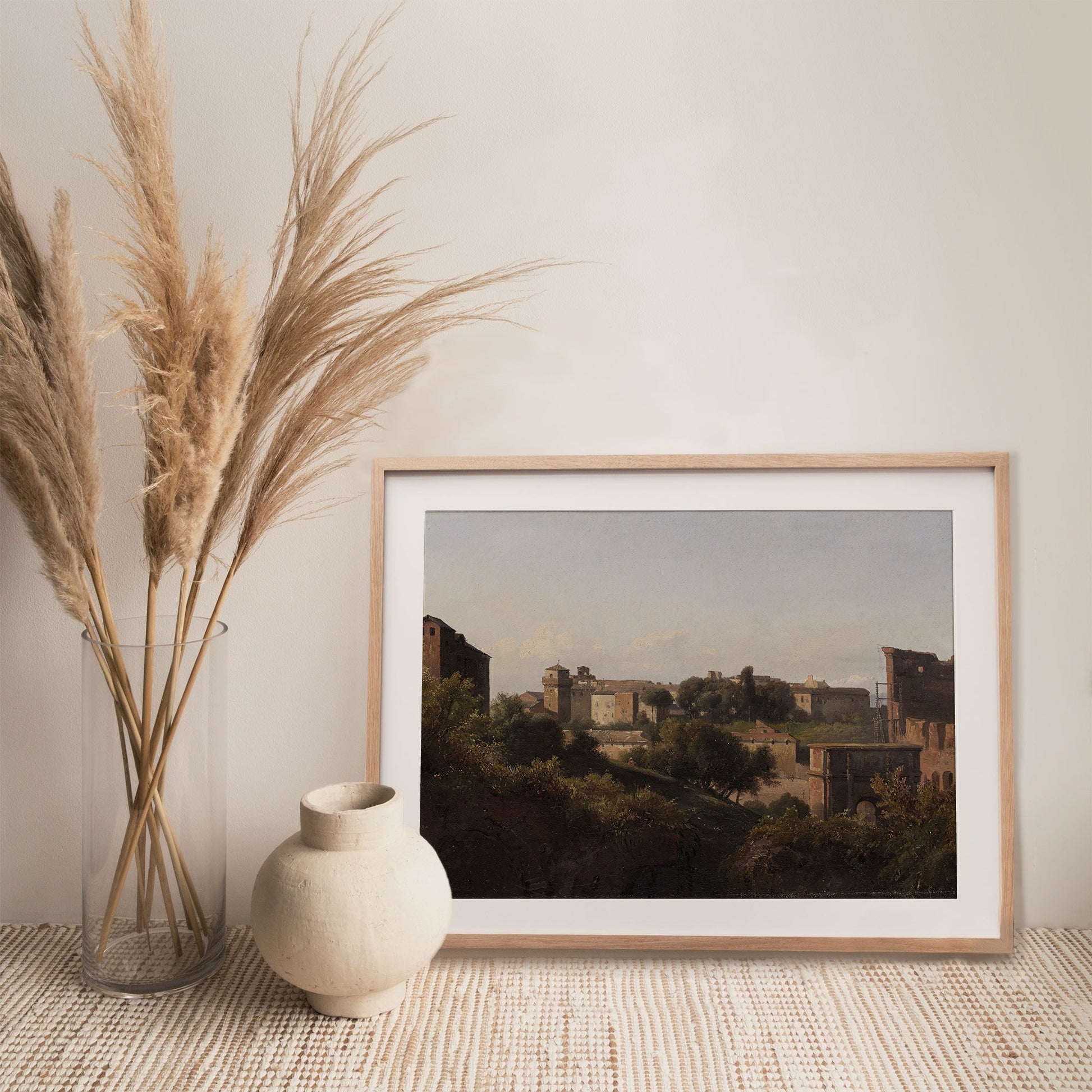 View of Ancient Rome - Vintage City Landscape Painting - Old Painting Replica - Greenery Landscape - Printed and Shipped to You