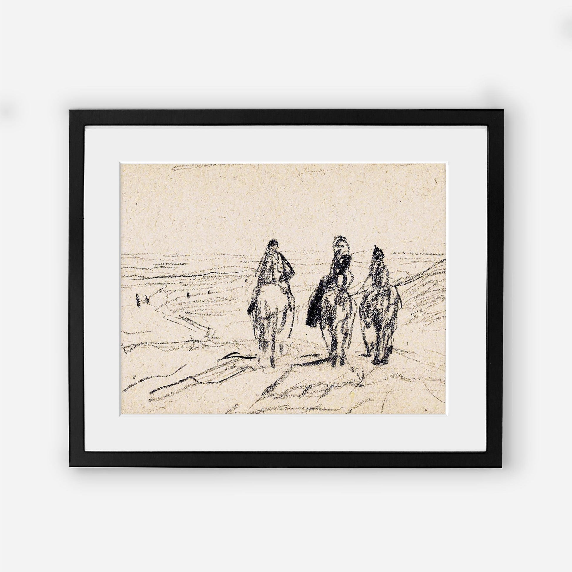Vintage Horse Sketch Wall Print - Printed and shipped to you on premium paper