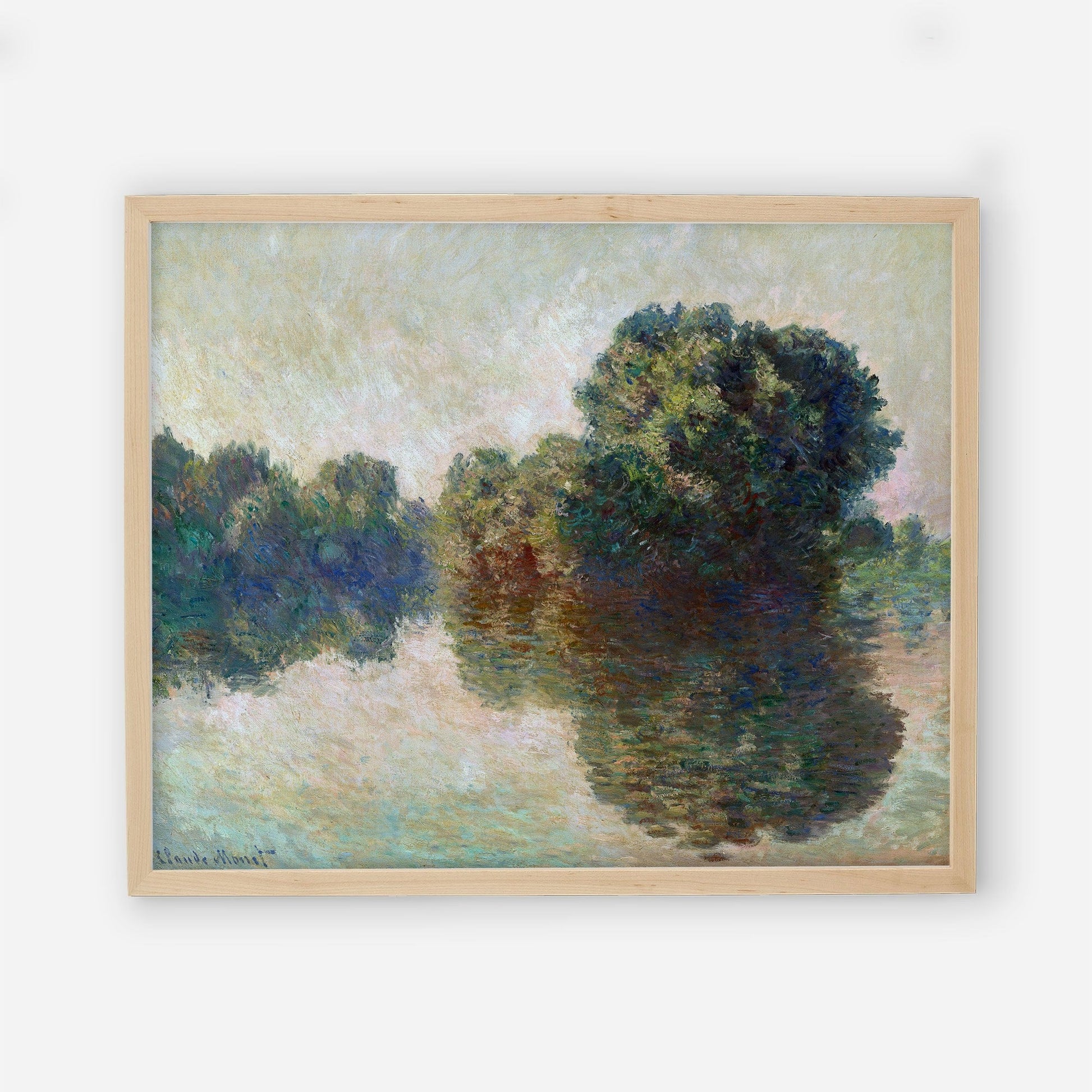 Vintage Landscape Wall Art - Farmhouse Oil Replica - Printed and shipped to you on fine art paper