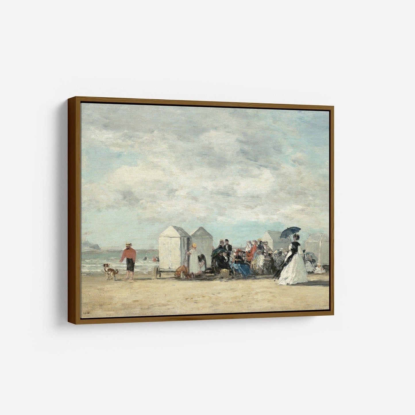 Vintage Coastal Beach Wall Art - Farmhouse Oil Painting Replica - Printed and shipped to you on fine art paper