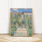 Claude Monet Vintage Floral Scene Wall Print - Farmhouse Decor - Printed on fine art paper and shipped to you