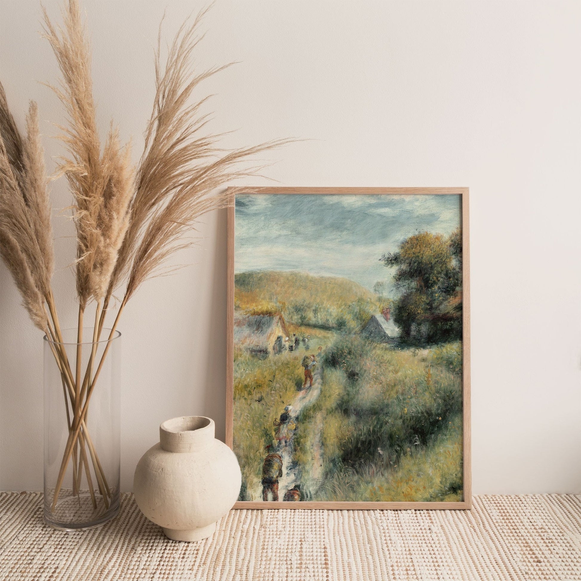 Printed Vintage Wall Art with Landscape Scenery 
