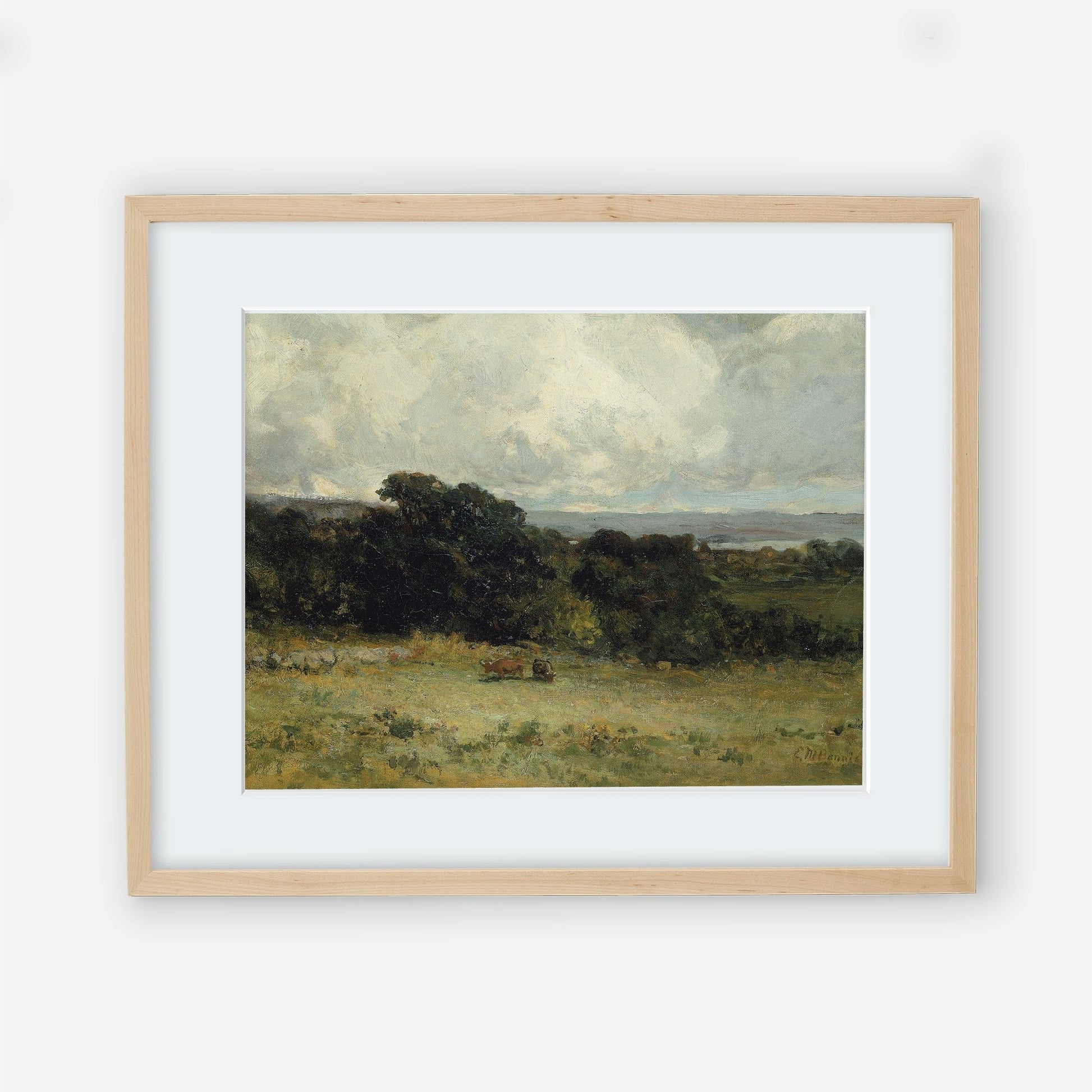 Muted Landscape Vintage Gallery Wall Art 