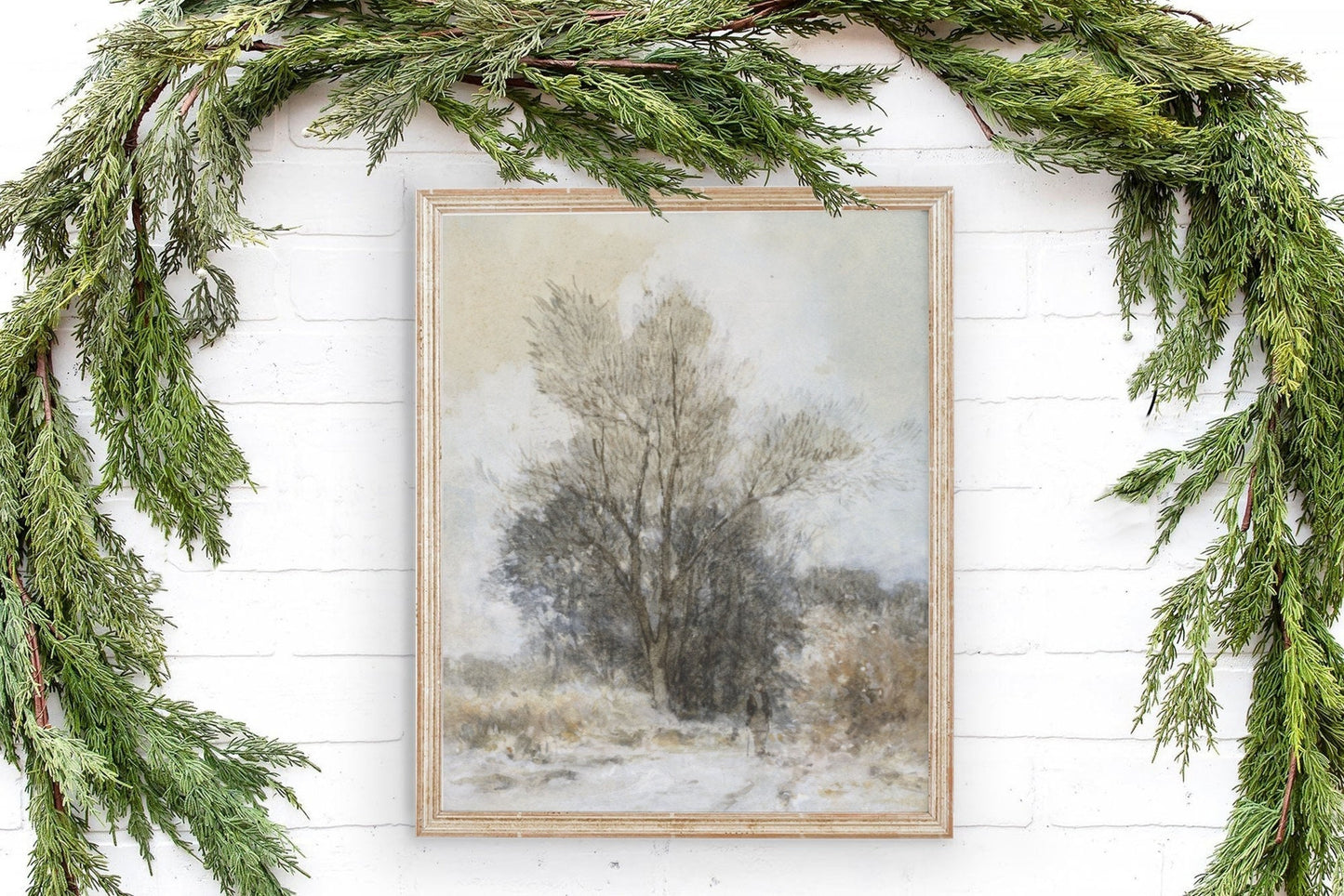 Winter Wall Art of tree 