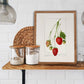 Vintage Strawberry Plant Kitchen Wall Art 
