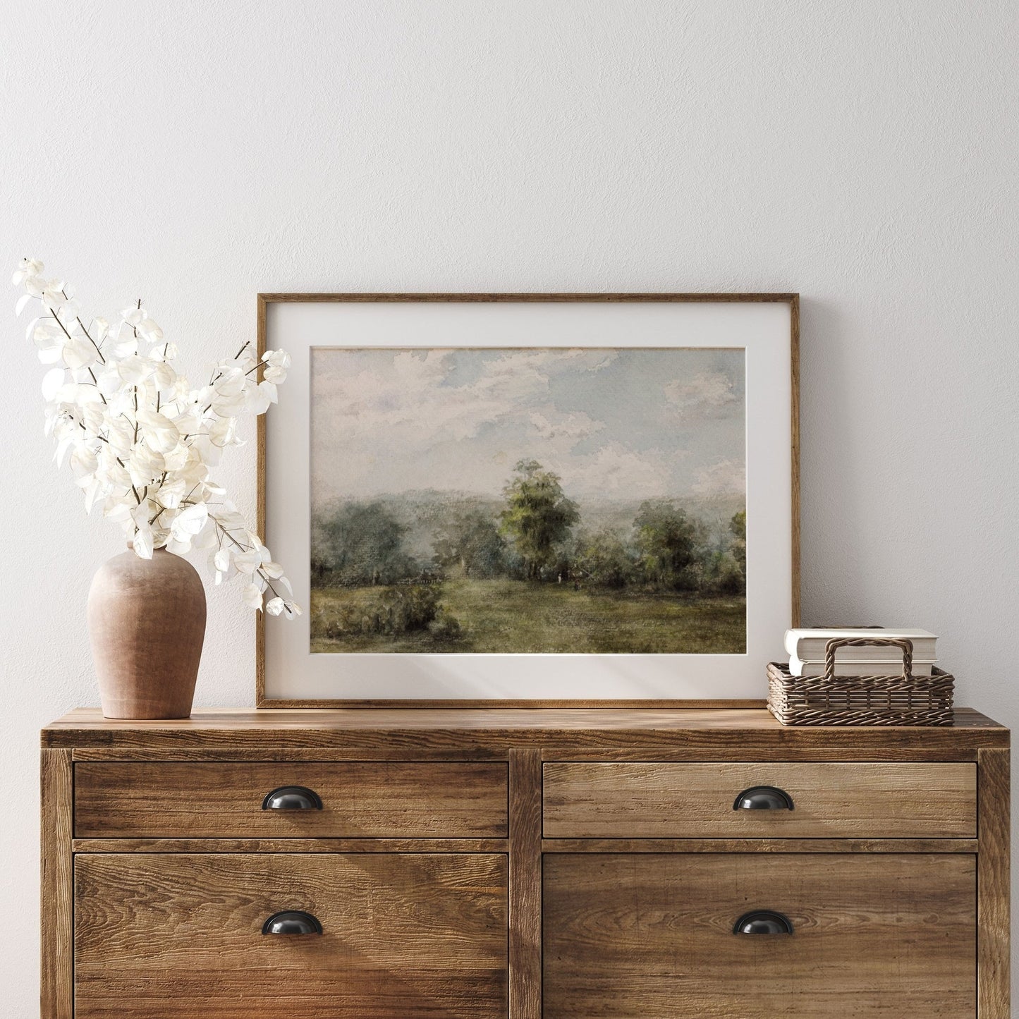 Printed Vintage Landscape Wall Art Print