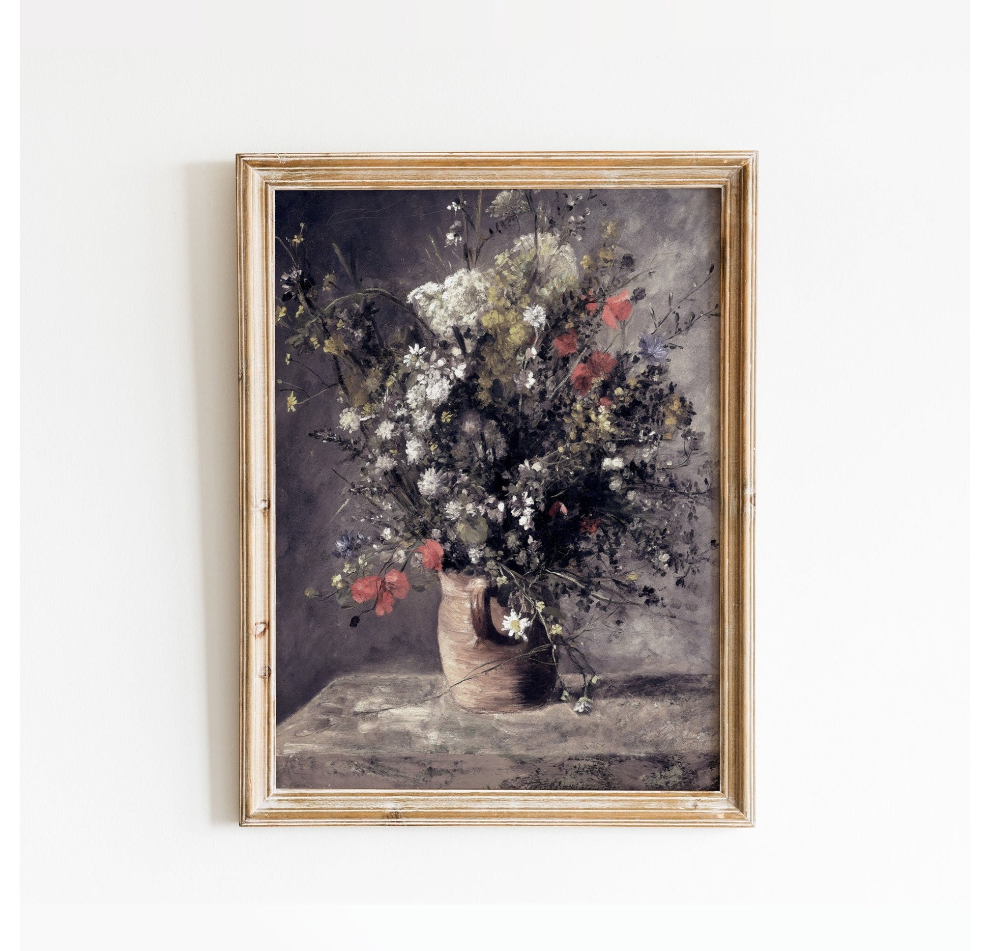 Vintage Renoir Flowers Art Poster 