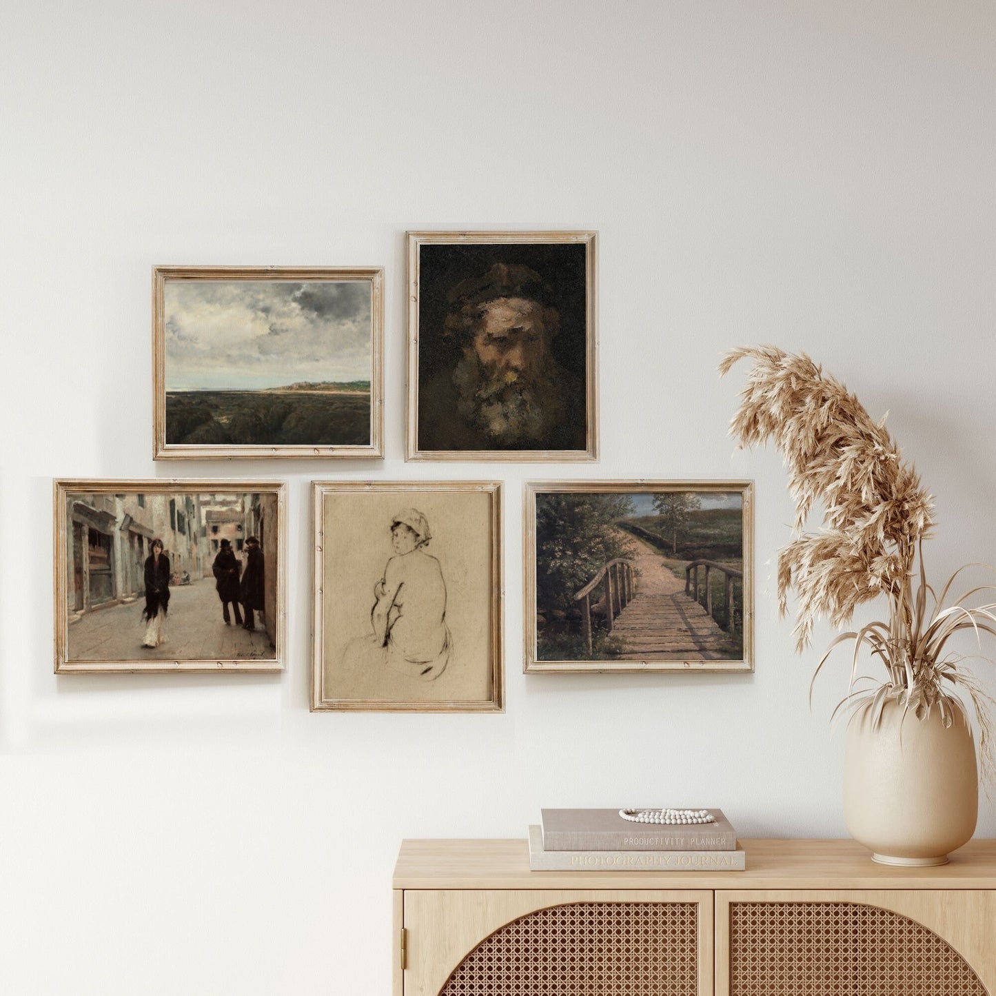 Printed Vintage Gallery Wall Art