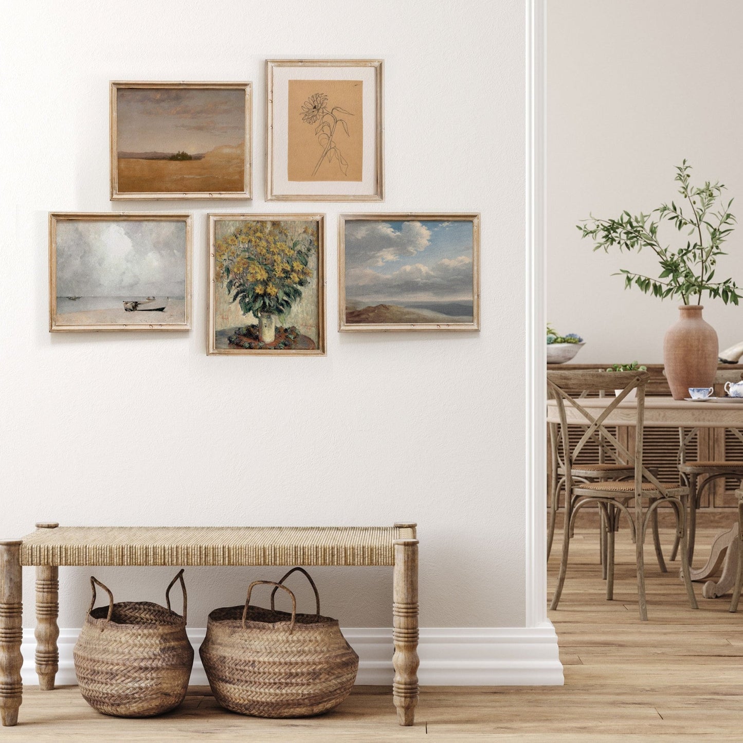 Printed Vintage Gallery Wall Art