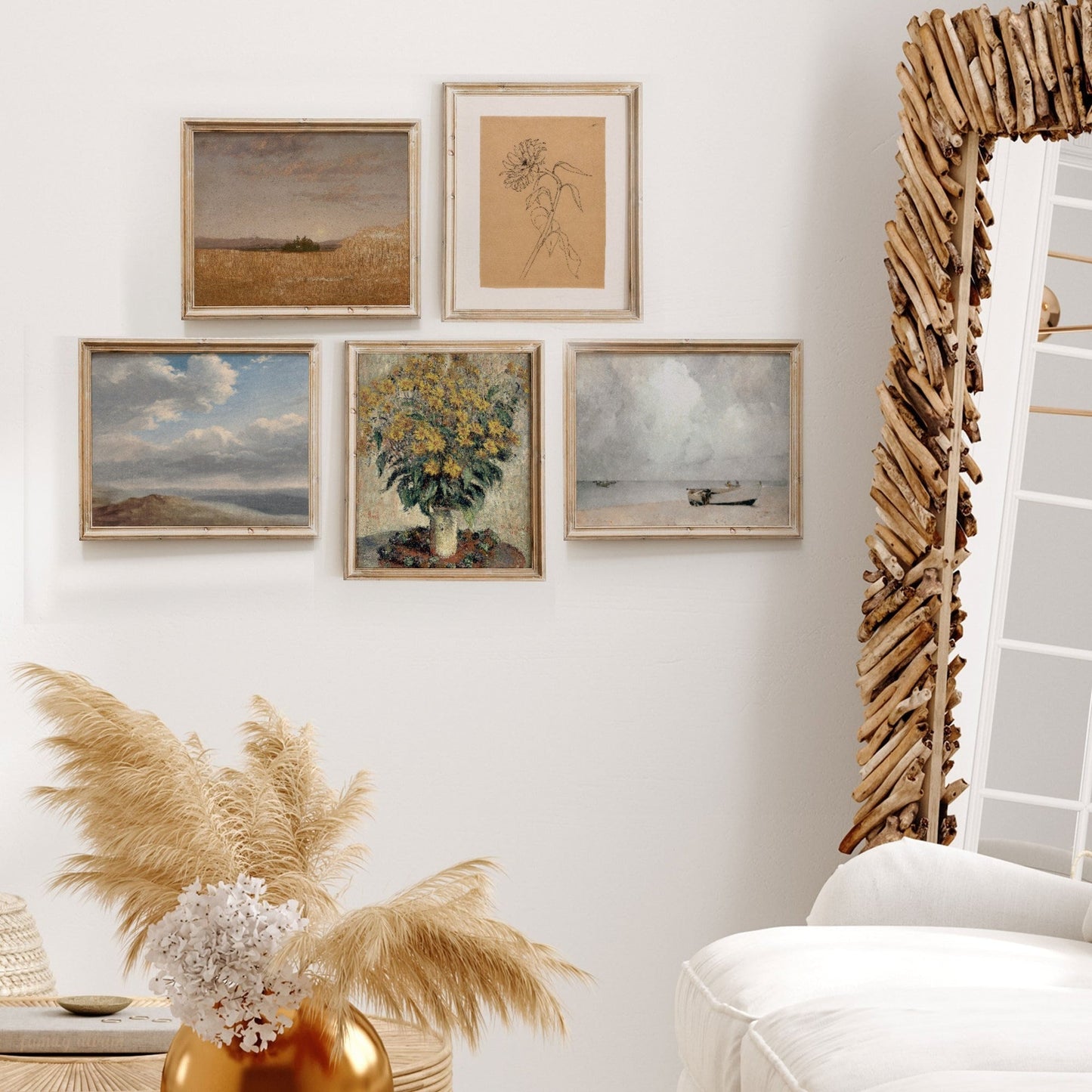 Printed Vintage Gallery Wall Art